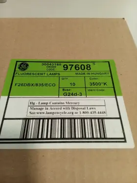 97608 GE Fluorescent Lamp Bulbs Pin Natural