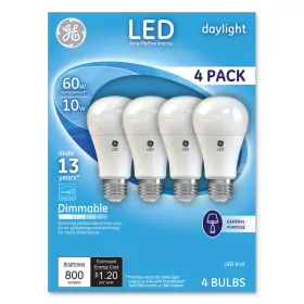 Ge B01n2hj2db Lighting Led Standard Light Bulbs 10 Watts 60 Watt Equivalent Daylight