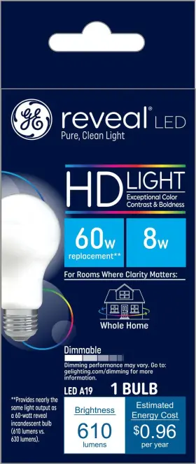 B0CGKVRCWP GE Reveal Led Light Bulb Vibrant Energy