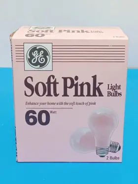 CGN60S GE Pink Light Bulbs Volts