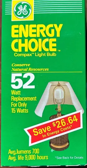 Ge Flb15 New Energy Choice Light Bulb Flb15/tl From Japan Vintage