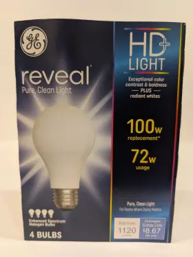 GEL67774 GE Pack Reveal Bulb Enhanced Spectrum