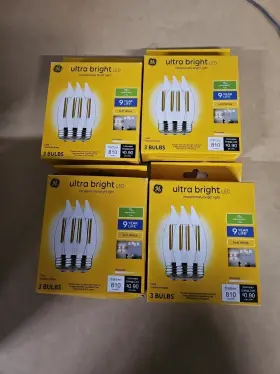 E-26 GE LIGHTING Pack Ultra Bright Led Eq Base