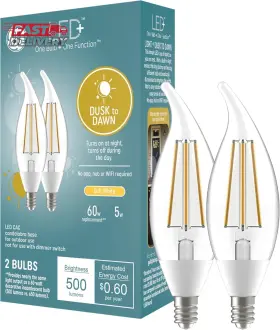 93121492 GE LIGHTING Led Dusk Dawn Light Bulbs Automatic