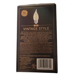 93129231 GE LIGHTING Led Amber Glass Dimmable Candle Light #2