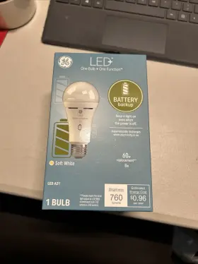 PK-00100405-2 GE LIGHTLING Lighting Led Backup Battery Bulb