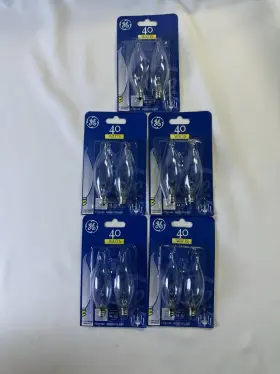 PC84163 GE Light Bulbs Bent Tip Crystal Base
