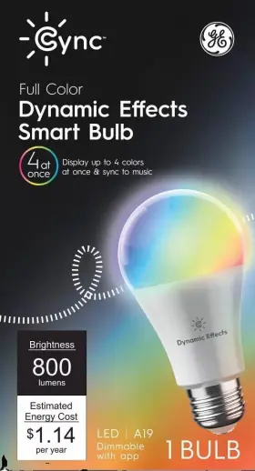 043168548687 GE REFRESH Cync Smart Bulb Dynamic Effects Wi Fi