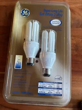 X118 GE Pack Fluorescent Light Bulbs