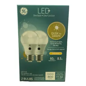 043168526180 GENERAL ELECTRIC Led Dusk Dawn Light Bulb Pack