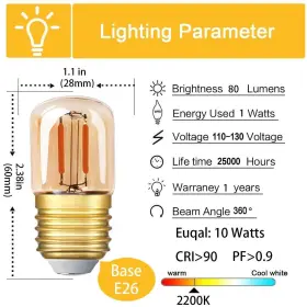 758277882064 GENIXGREEN Wattage Led Light Bulb Mini Dim #2