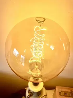 80128 GLOBE ELECTRIC Oversized Dimmable Amber Glass Bulb #2
