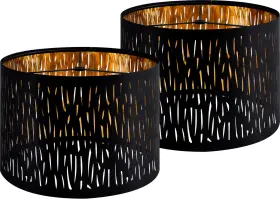 B0FRXP91M8 GO SO Lamp Shades Set Drum Lampshades Etching Desi