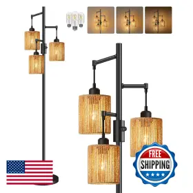 B0FHJYGWCC GOEBLESON Dimmable Floor Lamp Farmhouse Tall Tree