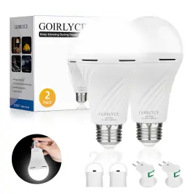 GE001 GOIRLYCE Emergency Rechargeable Light Bulbs Battery