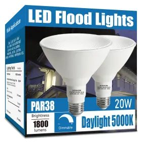 751366955670 GONHOM Led Flood Light Bulb Pack Dimmable