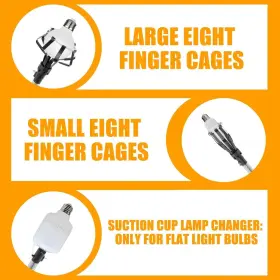 768771290029 GONOCE Light Bulb Changer High Ceilings Pole #3