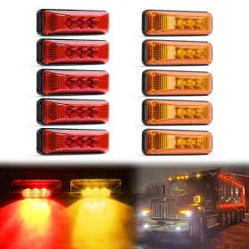 TAIL-118 GOOACC Marker Light Amber Front Rear Indicator
