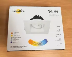 G-20092 GOOD-LITE Led Recessed Recess Gimbal Square Downlight