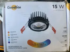 G-48323 GOOD-LITE Led Round Regress Spotlight Selectable Cct