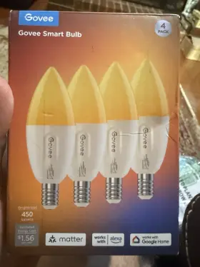 B600B1C3 GOVEE Smart Bulb Candle Led Alexa Google