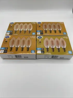 CAD4WM22G-4P GREAT VALUE Pack Edison Lightbulb Led Amber Bulb
