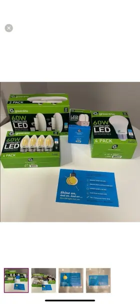 635279601339 GREENLITE Light Led Energy Saver Bulb Set