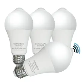 709016500060 GSHIONLYFE Motion Sensor Light Bulbs Dusk Dawn