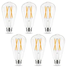 ST19D60W-27K-WARM-6P GVVOOHOME Edison Led Bulb Dimmable
