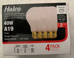 807154760091 HALCO Frosted Rough Service Bulbs Total #2
