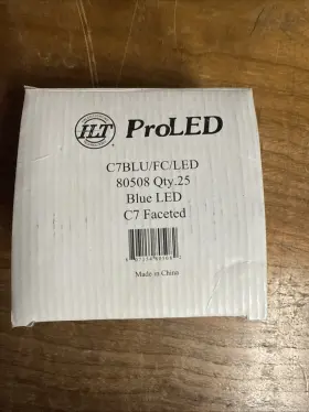 C7BLU-FC-LED HALCO Faceted Candelabra Base Bulbs