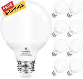 Caicome HANSANG Vanity Light Bulb Pack Bright Dayligh