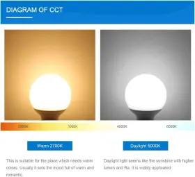 635028157834 HANSANG Led Globe Light Bulbs Bathroom #3