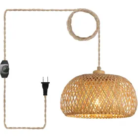 B0C4XZ3J7S HCHUNQJOR Plug Pendant Light Cord Handmade Base