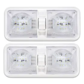 MO-2868 HECASA Led Double Dome Light Rv Interior Car Trailer