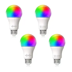 A19-RGB-4P HELLOIFY Led Smart Wifi Light Bulb Alexa Google