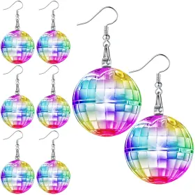 HENOYSO-PARTY-1214 HENOYSO Light Up Disco Ball Earrings Women