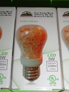 1651A HIMALAYAN GLOW Natural Salt Lamp Led Light Bulbs #2