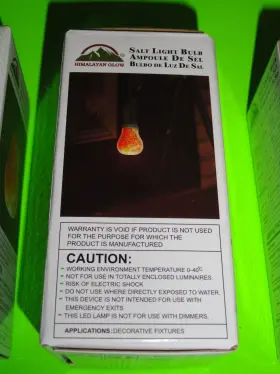 1651A HIMALAYAN GLOW Natural Salt Lamp Led Light Bulbs #3