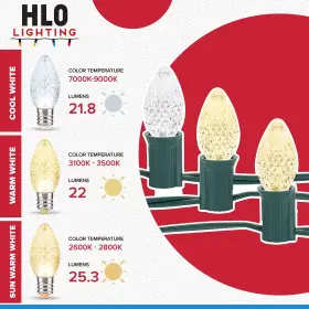 680912047807 HLO LIGHTING Set Christmas Lights Faceted Led #3