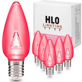 680912051897 HLO LIGHTING Holiday Outlet Christmas Pink Led