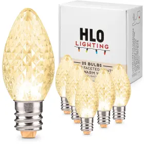 C7LED03 HLO LIGHTING Holiday Outlet Faceted Christmas Sun Led