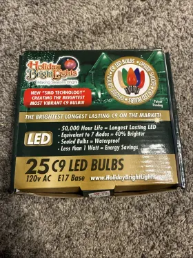 813548023260 HOLIDAY BRIGHT LIGHTS Pack Led Christmas Bulbs