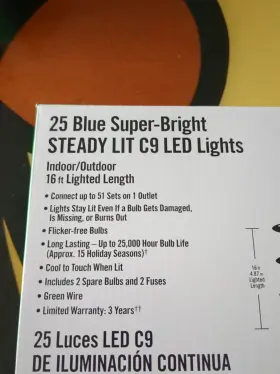 744110771718 HOLIDAY SEASONS Led Christmas Lights Wire Steady #3