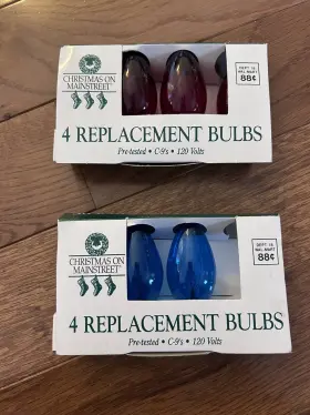 44-222 HOLIDAY TIME Bulbs Christmas Mainstreet Lights