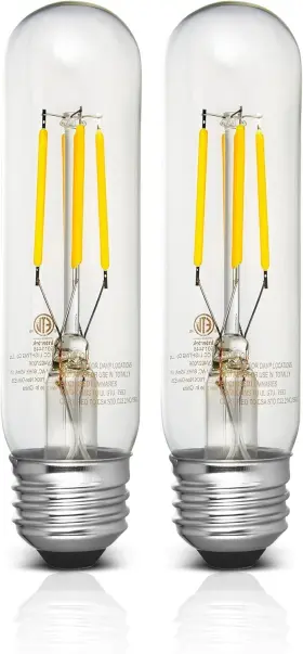 T10-4W2700K-2-A HOME INTUITION Pack Led Dimmable Glass Bulbs