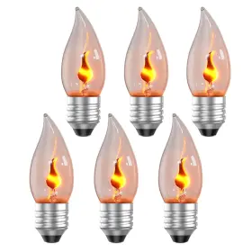 635408994813 HOMPAVO Flame Light Bulbs Flickering Fire Candle