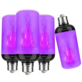 HPFLG2-4-PURPLE HOMPAVO Led Flame Light Bulbs Fire Flickering