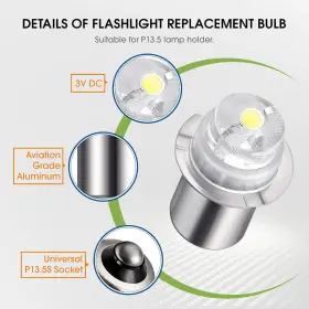 HONOSON-34445 HONOSON Led Bulb Flashlight Torch Flashlig #3