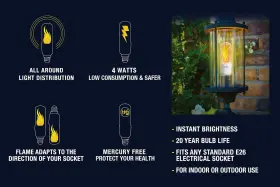 723585594992 HOOGALIFE Led Flame Effect Light Bulb Gravity #3